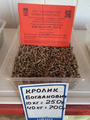 Кормление кроликов