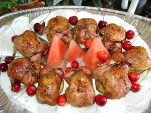 Перепела копченые