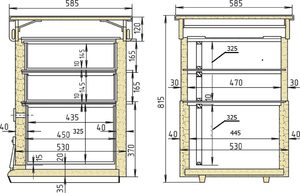 Размеры ульев дадан