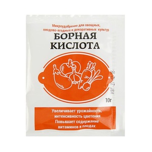 Спооб применения борной кислоты